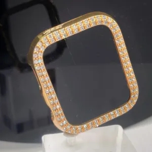 Gouden strass bling beschermende bumperhoes detail voor smartwatch accessoire mooi