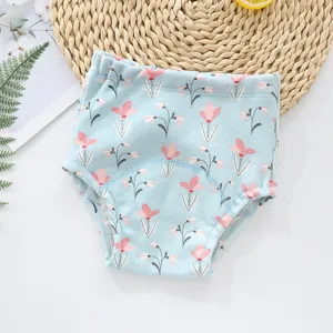 Culote d'apprentissage bebe lavable en coton culote de proprete detail vue gros plan