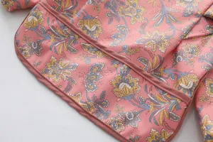 Tablier imperméable bébé manches longues bavoir motif floral vêtements pour tout-petit