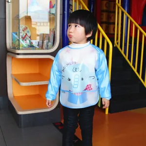 Children waterproof coverall baby EVA bib cute cartoon toddler eating smock 1-5 years