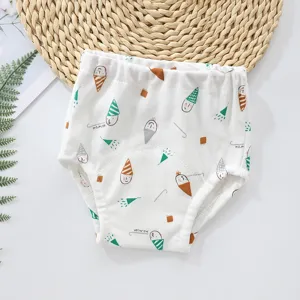 Culotte d'apprentissage de bébé en coton respirant avec joli imprimé de dessin animé