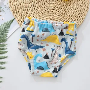 Culote d'apprentissage bébé en coton respirant, sous-vêtement lavable imperméable couche.