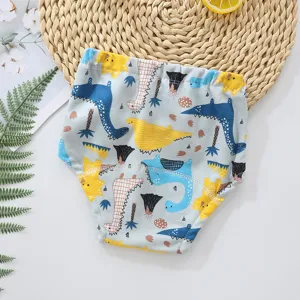 Culotte d'apprentissage en coton pour bébé respirante lavable anti-fuite sous-vêtement