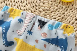 Joli pantalon d'apprentissage bébé imprimé dinosaure coton respirant texture douce