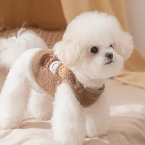 Gilet en polaire pour petits chiens et chats, vêtement chaud automne hiver pour chiot.