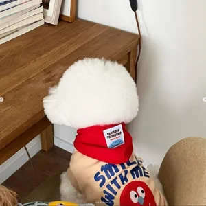 Cute autumn winter pet hoodie for small dogs cats cute cartoon letter printed dog clothes