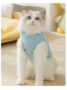 Gilet in pile per gatti carino inverno caldo abbigliamento per animali domestici morbido