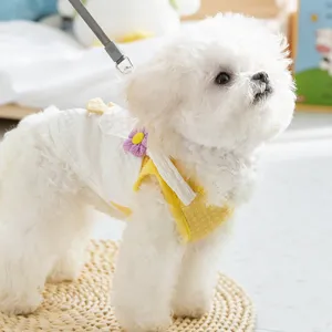 Atmungsaktive Sommer Haustierkleidung Hundeweste mit Leinenring fur kleine Hunde und Katzen