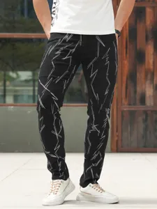 Men's Slim Fit Stretch Embroidered Jeans Fashion Casual Washed Denim Pants Urban Style Classic Daily Wear