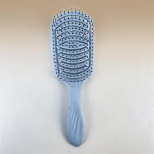 Large Arc Hair Brush Curved Vent Detangling Comb Gradient Color Anti-Static Massage Hairbrush For Men Women