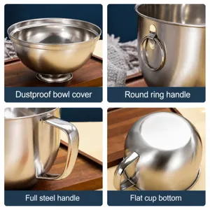 Tazza da Fast Food in Acciaio Inossidabile 304 Doppia Scatola Bento Portatile con Coperchio