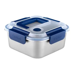 Tragbare Edelstahl Frischhaltebox mit Deckel grosse Kapazitat Bento Box fur Lebensmittel
