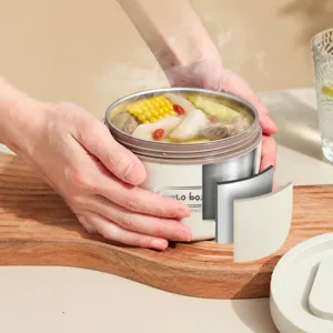 Contenitore Pranzo Isolato in Acciaio Inossidabile 304 Doppio Strato Bento Per Ufficio