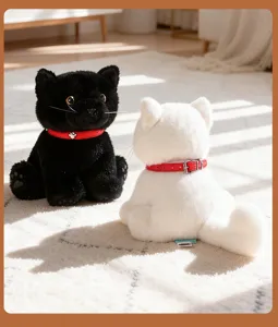 Niedliche Simulations-Katze Plüschtier weiches Stofftier Begleitkissen Geburtstagsgeschenk