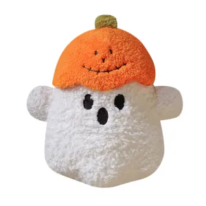 Halloween pumpkin ghost plush toy cute soft stuffed doll pillow festive home decor main image