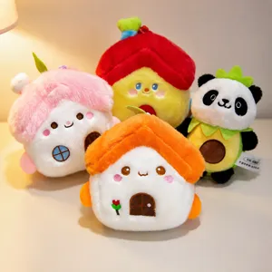 Cute Cartoon Plush Animal Doll Pendant Soft Stuffed Toy For Bag And Car Hanging Ornament Holiday Gift