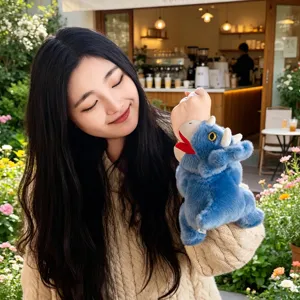 Simpatico dinosauro braccialetto slap in peluche polsino per bambini ragazzi regali decorativi