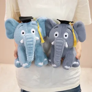 Peluche elefante di laurea con berretto accademico regalo studente carino souvenir giocattolo
