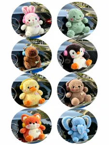 Mignon pendentif en peluche pour l'arrière de voiture avec écouteurs, plusieurs styles.