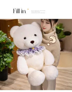 Simpatico orsacchiotto peluche morbido bambola animale regalo di compleanno ragazza