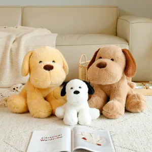 Cute plush dog toy soft stuffed animal pillow for girls birthday gift home decor