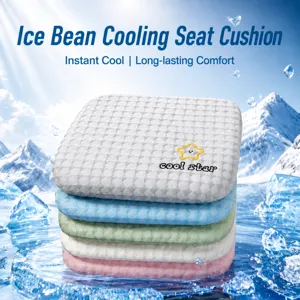 Cojín de Asiento de Espuma Viscoelástica Rebote Lento Terciopelo Frijol de Hielo Silla Oficina Almohadilla Gruesa Asiento Coche
