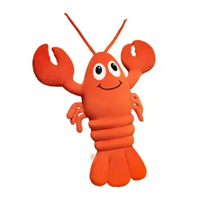Süßes rotes Hummer Plüschtier Puppe weiches Stofftier Kissen Kindergeburtstag Geschenk
