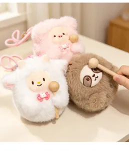 Peluche jouet poisson en bois pendentif mignon mouton cochon paresseux poupée cadeau