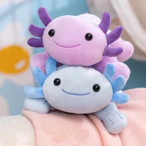 Cute Axolotl plush toy with soft stuffed animal design, perfect for hugging and gifting.