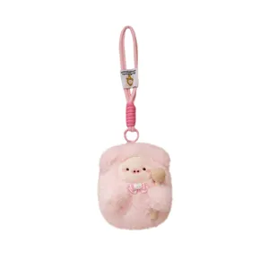 Mignon porte-clés poisson en peluche rose poupée compagnon de bureau cadeau anniversaire fille.