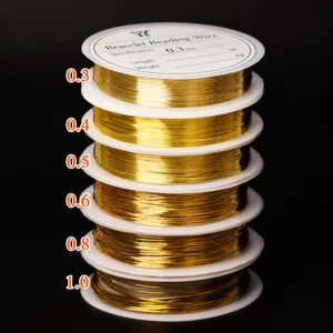 DIY Craft Copper Wire Shaping Wire Jewelry Making Beading Wire Gold White K Wire For Hairpins And Crafts