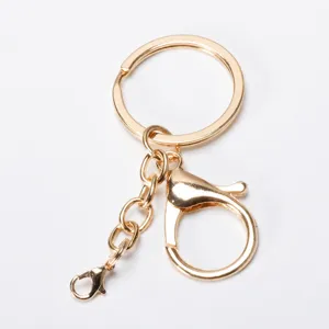Ensemble de quincaillerie de porte-clés en métal matériel de bricolage avec mousqueton