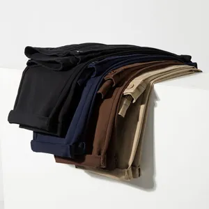 Heren casual broek chino rechte pasvorm meerkleurig gestapeld dagelijkse mode comfortabel