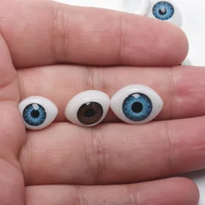 Ojos de muñeca de resina accesorios DIY parches de globos oculares redondos para manualidades