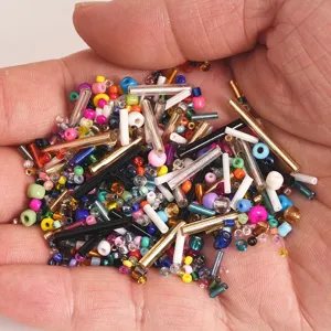 Mixed Seed Beads and Bugle Beads Assorted Colors DIY Craft Jewelry Making Supplies