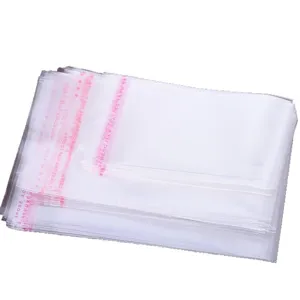 Clear OPP self-adhesive plastic packaging bags for small items and jewelry accessories.
