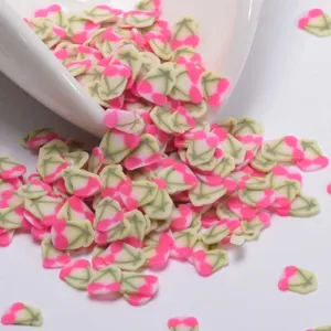 Rebanadas de arcilla polimérica colorida para joyería DIY hecha a mano relleno de resina de uñas.