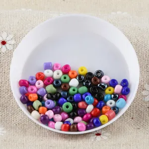 Colorful mixed seed beads and tube beads for DIY jewelry making, bracelets, and crafts.