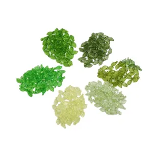 Green leaf beads DIY handmade necklace bracelet earrings plant leaf jewelry accessories