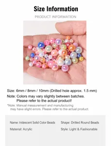 Colorful acrylic round loose beads for DIY jewelry making, ideal for handmade necklaces and bracelets.