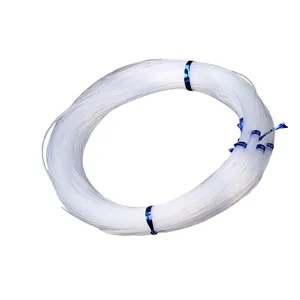 Transparent crystal fishing line for DIY handmade bracelet beading and jewelry crafting.