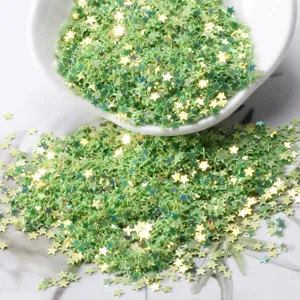 3mm star glitter sequins colorful pentagram craft DIY resin filling nail art decor