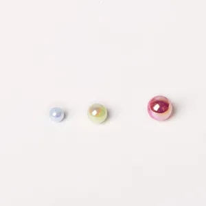 DIY colorful loose beads with direct holes for handmade necklaces, bracelets and jewelry accessories.