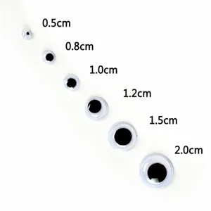 Wiggle googly eyes assorted sizes pack for DIY handmade craft projects and funny accessories.