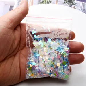 Gemischte Holografische Pailletten Glitzer Harz Füllung Nagel Gesicht Make-up DIY Basteln