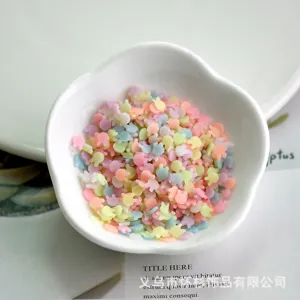 Luminous soft pottery slices filler material for DIY crafts, resin phone case decoration.