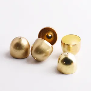Metal Wind Chime Cap Bell DIY Craft Pendant Copper Alloy Electroplated Accessories Handcrafted Jewelry Making Components