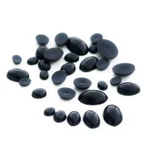 Schwarze Kunststoff Ovale Flache Puppenaugen Sicherheitsaugen Bastelaugen Für DIY Handgemachte Häkelpuppe Spielzeug Herstellung Zubehör