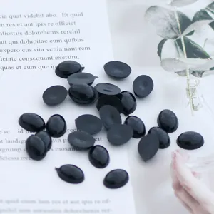 Schwarze ovale Sicherheitsaugen für DIY Häkelpuppen, Plastik flache Handarbeit Puppen Augen.