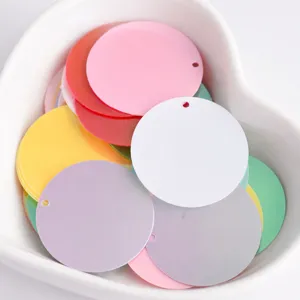 25mm Iridescent Round Sequins Side Hole Flat Loose Sequin Paillettes DIY Garment